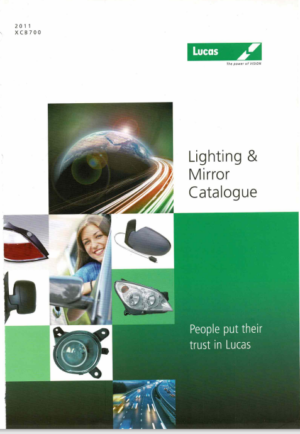 Lucas Lighting And Mirror Parts Catalogue 2011 XCB700 PDF EBook Instant Download