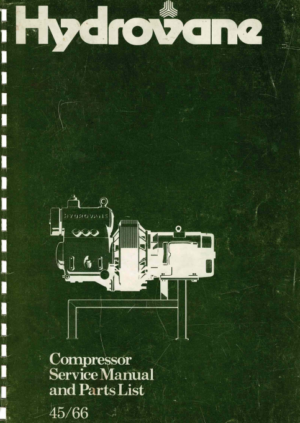 Hydrovane Compressor Service Manual And Parts List 1977 J1813 Issue 9 PDF EBook Instant Download