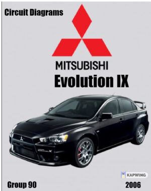Mitsubishi Evo IX Circuit Diagrams Workshop Manual 2006 PDF EBook Instant Download