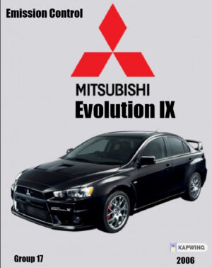 Mitsubishi Evo IX Engine And Emission Control Workshop Manual 2006 PDF EBook Instant Download