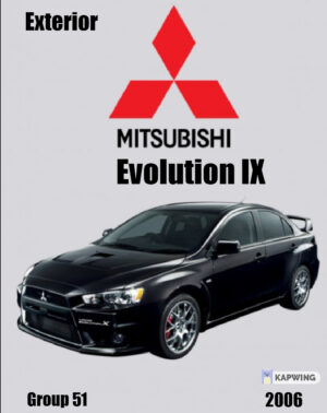 Mitsubishi Evo IX Exterior Workshop Manual 2006 PDF EBook Instant Download