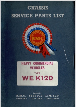 BMC WEK120 Heavy Commercial Vehicles Parts Catalogue 1964 AKD3558 PDF EBook Instant Download