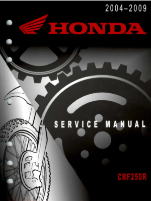 Honda CRF250R Service Repair Manual 2004 - 2009 61KRN05 PDF EBook Instant Download