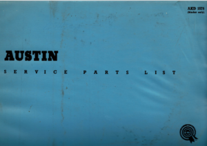 Austin A40 Saloon And Countryman MkI Parts Catalogue 1st 1965 AKD3561 PDF EBook Instant Download