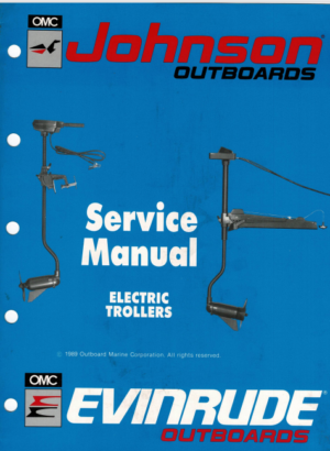 Johnson Evinrude Electric Trollers Service Manual 1989 PN 507869 PDF EBook Instant Download