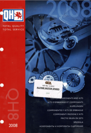 Quinton Hazell Clutch Components And Kits Parts Catalogue QH8 2008 PDF EBook Instant Download