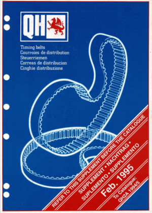 Quinton Hazell Timing Belts Supplement 1995 QH2A PDF EBook Instant Download