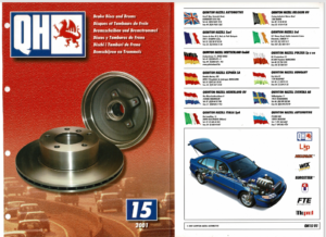 Quinton Hazell Brake Discs And Drums Parts Catalogue QH15 2001 PDF EBook Instant Download