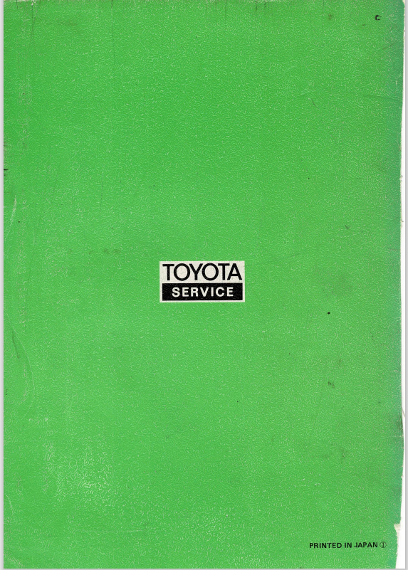 Toyota Passenger Cars Service Specifications Manual 1980 36012 PDF ...