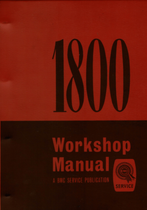 BMC 1800 And 1885 Workshop Manual 1968 AKD4138D PDF EBook Instant Download