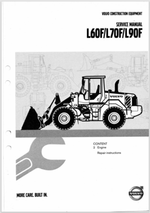 Volvo L60F L70F L90 Engine Repair Service Manual 2007 VOE21A1002898 PDF EBook Instant Download