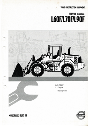 Volvo L60F L70F L90F Engine Descriptions Service Manual 2007 VOE21A1002897 PDF EBook Instant Download