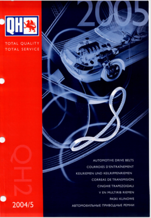 Quinton Hazell Automotive Drive Belts Parts Catalogue QH2 2005 PDF EBook Instant Download