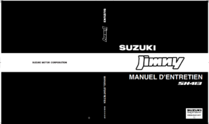 Suzuki Jimny SN413 Service Manual French 2002 9950081A1001F PDF EBook Instant Download