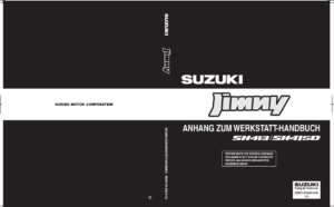 Suzuki Jimny SN413 SN415D Supplementary Service Manual German 9950181A2001G PDF EBook Instant Download