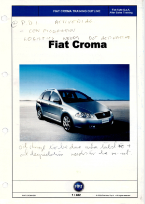 Fiat Croma Training Workshop Manual 2004 PDF EBook Instant Download