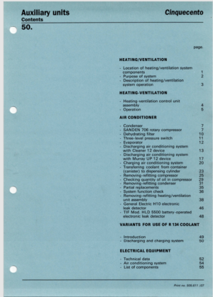 Fiat Cinquecento Auxiliary Units Workshop Manual 1992 PDF EBook Instant Download