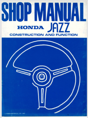 Honda Jazz Construction And Function Workshop Manual 1983 A9008312 62SA710 PDF EBook Instant Download