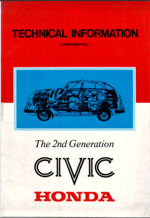 Honda Civic 2nd Generation Technical Information Book 1979 PDF EBook Instant Download