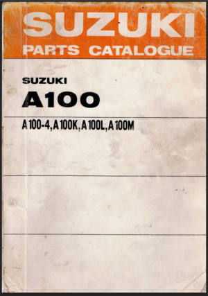 Suzuki A100 Parts Catalogue 1975 9900091623 PDF EBook Instant Download
