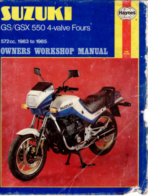 Suzuki GS GSX 550 Fours Service Workshop Manual 1985 1850101337 PDF EBook Instant Download