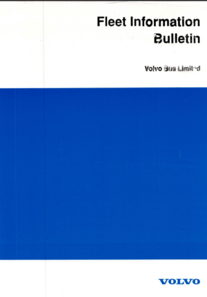Volvo Buses Fleet Information Bulletins 1992 PDF EBook Instant Download